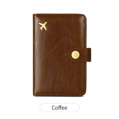 passport clip multifunctional PU leather wallet